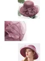 Ladies' Romantic Silk Flower Adjustable Beach/Sun Hats