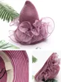 Ladies' Romantic Silk Flower Adjustable Beach/Sun Hats