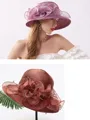 Ladies' Romantic Silk Flower Adjustable Beach/Sun Hats