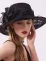Ladies' Special Lace Silk Flower Adjustable Beach/Sun Hats