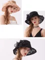 Ladies' Special Lace Silk Flower Adjustable Beach/Sun Hats