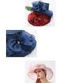 Ladies' Elegant Organza Silk Flower Adjustable Kentucky Derby Hats/Tea Party Hats
