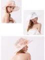 Ladies' Eye-catching Net Silk Flower Adjustable Kentucky Derby Hats/Tea Party Hats
