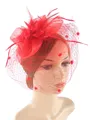 Ladies' Blooming Tulle With Silk Flower Tea Party Hats