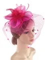 Ladies' Blooming Tulle With Silk Flower Tea Party Hats