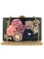 Elegant PU Evening/Casual Bags With Flowers