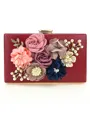 Elegant PU Evening/Casual Bags With Flowers