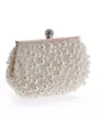 Pretty Polyester With Imitation Pearl Evening/Party Handbags