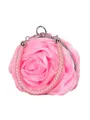 Charming Silk With Flower Evening/Party Handbags