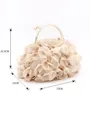 Pretty Satin With Ruffles Evening/Party Handbags