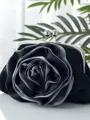Gorgeous Silk With Flower Evening/Party Handbags
