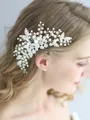 Exquisite Alloy With Pearl Headpieces