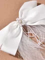 Lovely Tulle With Imitation Pearl Hairpins