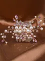 Simple Pearls With Rhinestone Headpieces