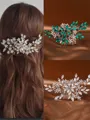 Beautiful Pearls With Rhinestone Headpieces