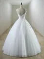 Ball-Gown Princess Sweetheart Sleeveless Floor-Length Tulle Elegant Wedding Dress With Applique