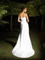 Trumpet/Mermaid Sweetheart Sleeveless Sweep Train Silk like Satin Curvaceous Wedding Dress