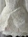 Hot A-Line Off-the-Shoulder Long Sleeves Appliques Lace Short/Mini Lace Corset Wedding Dress