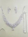 Gorgeous Alloy With Rhinestones Wedding Bridal Jewelry Set