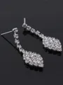 Unique Rhinestone Wedding Bridal Jewelry Set