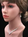 Unique Rhinestone Wedding Bridal Jewelry Set