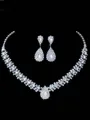 Korean Rhinestone Wedding Bridal Hot Sale Jewelry Set