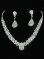 Korean Rhinestone Wedding Bridal Hot Sale Jewelry Set
