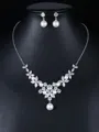 Occident Fashion Zircon Wedding Bridal Jewelry Set