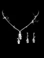 Graceful Copper With Rhinestone Jewelry Sets For Ladies