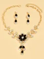 Stunning Alloy With Rhinestone Jewelry Set