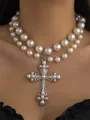 Unique Alloy With Imitation Pearl Necklace
