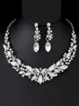 Luxurious Alloy With Rhinestone Jewelry Set