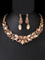 Luxurious Alloy With Rhinestone Jewelry Set