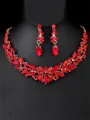 Luxurious Alloy With Rhinestone Jewelry Set
