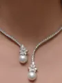 Charming Alloy With Imitation Pearl Necklace