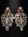 Luxurious Alloy With Rhinestone Earrings