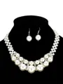 Pretty Alloy With Imitation Pearl Jewelry Set