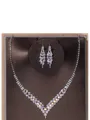 Attractive Alloy With Rhinestone Jewelry Set
