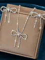 Pretty Copper With Rhinestone Jewelry Set