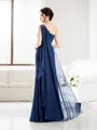 Sheath/Column One-Shoulder Sleeveless Statuesque Floor-Length Chiffon Mother of the Bride Dress