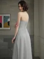 A-line One-Shoulder Sleeveless Floor-Length Impeccable Chiffon Mother of the Bride Dress With Beading