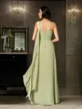 Stunning A-line One-Shoulder Sleeveless Floor-Length Chiffon Mother of the Bride Dress With Applique