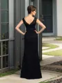 Sheath/Column Bateau Graceful Sleeveless Floor-Length Lace Mother of the Bride Dress With Beading