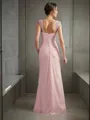 Sheath/Column Straps Statuesque Sleeveless Floor-Length Chiffon Mother of the Bride Dress With Beading