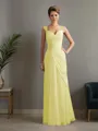 Sheath/Column Straps Statuesque Sleeveless Floor-Length Chiffon Mother of the Bride Dress With Beading