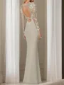 Sheath/Column Scoop Long Sleeves Floor-Length Graceful Chiffon Mother of the Bride Dress