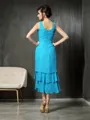 A-line Scoop Radiant Sleeveless Tea-Length Chiffon Mother of the Bride Dress