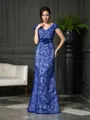 Trumpet/Mermaid V-Neck Tasteful Short Sleeves Floor-Length Satin Mother of the Bride Dress With Beading