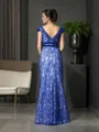 Trumpet/Mermaid V-Neck Tasteful Short Sleeves Floor-Length Satin Mother of the Bride Dress With Beading
