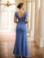 Sheath/Column Bateau Impeccable Short Sleeves Floor-Length Chiffon Mother of the Bride Dresses